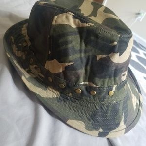Camouflage fedora hat